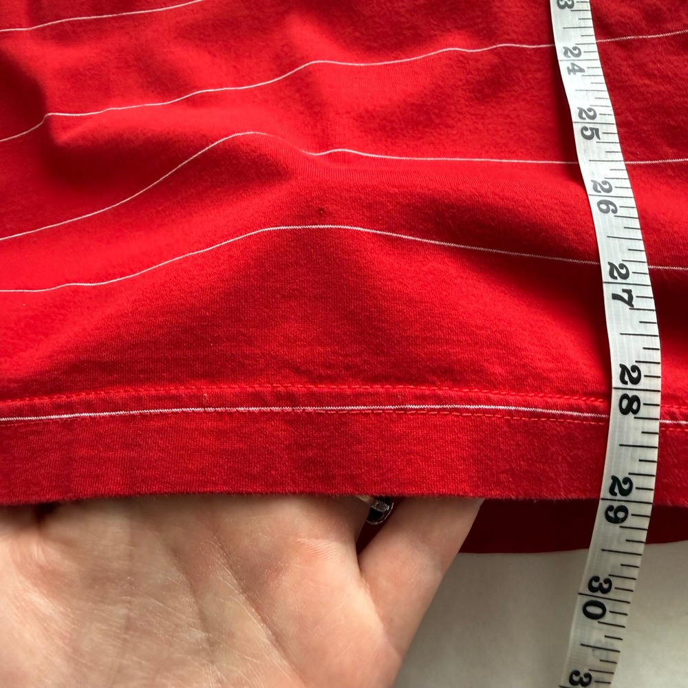 Masters Clubhouse Collection Red Striped Golf Polo Shirt Mens XXL Made in Italy - Picture 8 of 10